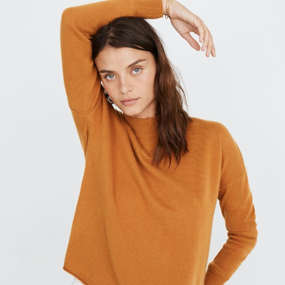 Madewell Cashmere Mockneck Sweater